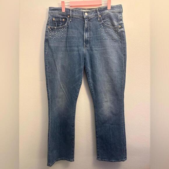 MOTHER Denim - MOTHER SUPERIOR The Inside Flood Metal Magic Jeans Size 33